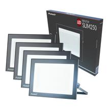 Kit 4 Refletor Led Slim 250w 6500k Branco Frio 110v/220v Ip66 a prova d'água Preto 259721378-4 Avant