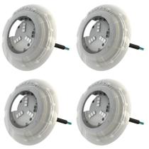 Kit 4 refletor luminária led para piscinas 6w rgb - luxpool