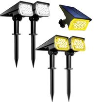 Kit 4 Refletor Solar Ecoforce 10 Leds 200x Mais Forte Amarela Branco Spot Parede Jardim Luminária Kit 4 Refletor Solar Ecoforce 10 Leds 200x Mais Forte Amarela Branco Spot Parede Jardim Luminária