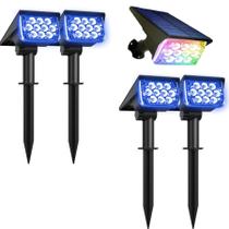 Kit 4 Refletor Solar Ecoforce 10 Leds 200x Mais Forte Colorida Verde Branco Quente Frio Azul Spot Parede Jardim Luminária Kit 4 Refletor Solar Ecoforce 10 Leds 200x Mais Forte Colorida Verde Branco Quente Frio Azul Spot Parede Jardim Luminária