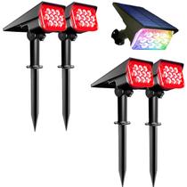 Kit 4 Refletor Solar Ecoforce 10 Leds 200x Mais Forte Colorida Verde Branco Quente Frio Azul Spot Parede Jardim Luminária Kit 4 Refletor Solar Ecoforce 10 Leds 200x Mais Forte Colorida Verde Branco Quente Frio Azul Spot Parede Jardim Luminária
