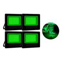 Kit 4 Refletor Super LED Holofote 50W Verde IP67 Bivolt Kit 4 Refletor Super LED Holofote 50W Verde IP67 Bivolt