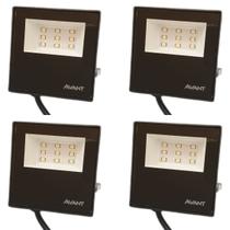 Kit 4 Refletores 10w Led Prova Dagua Area Gourmet Externa Kit 4 Refletores 10w Led Prova Dagua Area Gourmet Externa