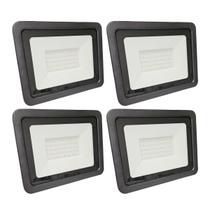 Kit 4 Refletores Led 100w Smd Microled 6000/6500k Led