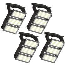 Kit 4 Refletores Led 400w 3000k Branco Quente Bivolt Ip66