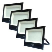 Kit 4 Refletores Led 500w Prova D'Água Holofote Branco Frio 6500k Bivolt Kit 4 Refletores Led 500w Prova D'Água Holofote Branco Frio 6500k Bivolt