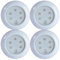 Kit 4 Refletores Led 9w RGB ABS para Iluminação Piscina