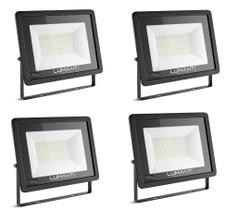 Kit 4 Refletores LED retangular IP65 50W, luz verde LUMANTI