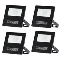 Kit 4 Refletores LED TR Slim 10W 6500K Taschibra