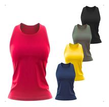 Kit 4 Regata Dry Fit Cavada Tapa Bumbum Fitness Soltinhas