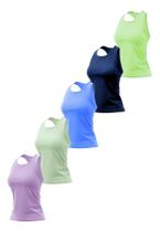 Kit 4 Regata Dry Fit Roupa Academia Fitness Uv Esportiva Top Kit 4 Regata Dry Fit Roupa Academia Fitness Uv Esportiva Top