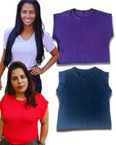 Kit 4 Regata Muscle Tee Blusa Feminina Básica Confortável