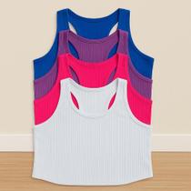 Kit 4 Regatas Feminina Dry Fit Plus Size Para Academia e Atividades fisicas Soltinha Tampa Bumbum Anti Suor Kit 4 Regatas Feminina Dry Fit Plus Size Para Academia e Atividades fisicas Soltinha Tampa Bumbum Anti Suor