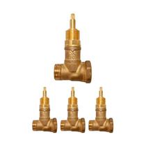 Kit 4 Registro De Pressão 3/4 Pol Base Docol -