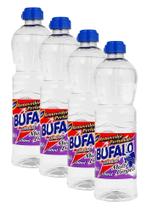 KIT 4 REMOVEDOR BUFALO PERFUMADO LAVANDA Limpeza 500ML