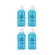 Kit 4 Removedor De Esmalte Acetona Hidratante 100ml - Farmax