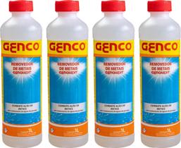 Kit 4 Removedor de Metais 1L GENQUEST GENCO Kit 4 Removedor de Metais 1L GENQUEST GENCO