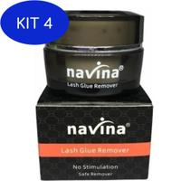 Kit 4 Removedor Navina Em Gel De Cola Para Alongamento De