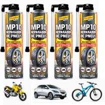 Kit 4 Reparador De Pneu Spray Instantâneo Mundial Prime400ml