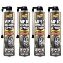 Kit 4 Reparador Pneu Furo Instantâneo 400ml Carro Bike Moto