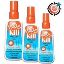 Kit 4 Repelente De Insetos Moskill Spray 100ml Para Mosquito Kit 4 Repelente De Insetos Moskill Spray 100ml Para Mosquito