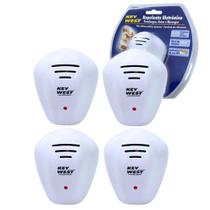 Kit 4 Repelente Eletrônico Pernilongo Rato Morcego 110V/220V