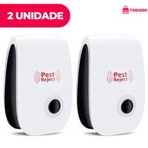 KIT 4 Repelente Eletrônico Ultrassônico Mosca Pernilongos Baratas Morcegos repele e Espanta Ratos bivolt