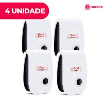 KIT 4 Repelente Eletrônico Ultrassônico Mosca Pernilongos Baratas Morcegos repele e Espanta Ratos bivolt KIT 4 Repelente Eletrônico Ultrassônico Mosca Pernilongos Baratas Morcegos repele e Espanta Ratos bivolt