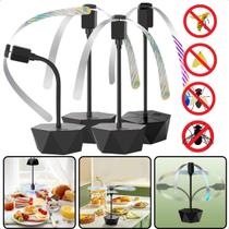 Kit 4 Repelente Espanta Mosca Ventilador Mesa Churras Resta