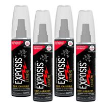 Kit 4 Repelente Exposis Extreme Spray Sem Perfume 100ml