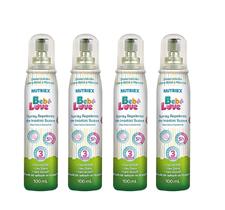Kit 4 Repelente Infantil Bebê Love 100ml - Nutriex