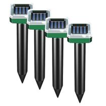 Kit 4 Repelente Ultrassônico Solar para Jardim e Quintal Snel Home Proteção Sem Químicos com Sensor de Movimento à Prova dÁgua Kit 4 Repelente Ultrassônico Solar para Jardim e Quintal Snel Home Proteção Sem Químicos com Sensor de Movimento à Prova dÁgua