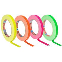 KIT 4 rls Fita Tecido Gaffer Tape Tesa 12mmX25m Fluorescente KIT 4 rls Fita Tecido Gaffer Tape Tesa 12mmX25m Fluorescente