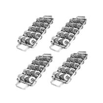 Kit 4 Rocar Em Alumínio, Platinelas Em Aço Galvanizado Rr022