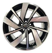 Kit 4 Rodas 20x7,5 5x100 Jetta GLI Preta Diamantada krmai S19