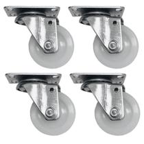 Kit 4 Rodas 2pol. Nylon Giratorio Reforçada 80kg Por Rodízio