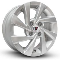 Kit 4 Rodas Aro 14x6 Ramlow VW Novo Gol 2020 4x100 Prata P6060