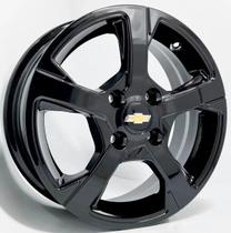 Kit 4 Rodas Aro 15 4x100 Onix ltz Prisma Black Piano Scorro