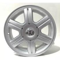Kit 4 Rodas Aro 15 4x100 VW Gol Rallye Pimentinha Prata Zk-420