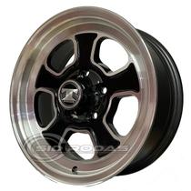 Kit 4 Rodas Aro 15 Titanio 5x205 Diam. Preto