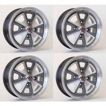 Kit 4 Rodas Aro 15x6 4x130 VW Fusca GD Krmai R84 Kit 4 Rodas Aro 15x6 4x130 VW Fusca GD Krmai R84