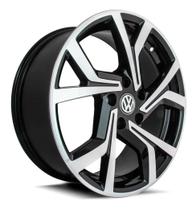 Kit 4 Rodas Aro 15x6 5x100 Golf GTI Preta Diamantada Krmai R94 Kit 4 Rodas Aro 15x6 5x100 Golf GTI Preta Diamantada Krmai R94