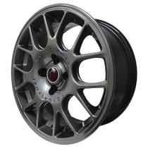 Kit 4 Rodas Aro 15x6 BBS Morgan 4x100 Grafite Kit 4 Rodas Aro 15x6 BBS Morgan 4x100 Grafite
