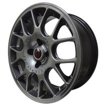 Kit 4 Rodas Aro 15x6 BBS Morgan 4x100 Grafite Kit 4 Rodas Aro 15x6 BBS Morgan 4x100 Grafite