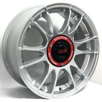 Kit 4 Rodas Aro 15x6 Oz Ultraleggera 4x100/108 Prata S281