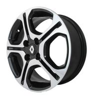 Kit 4 Rodas Aro 15x6 Renalt Sandeiro Gt Line 4x100 BD Krmai R97