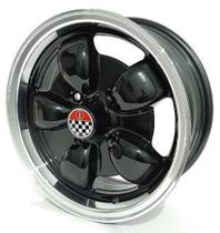 Kit 4 Rodas Aro 15x6,0 NV Fitti 4x130 Diamantada Preta