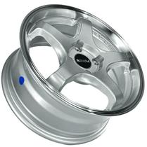 Kit 4 Rodas Aro 15x6,5 Rodera GT 4X100 Prata