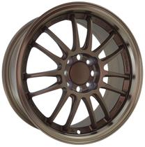 Kit 4 Rodas Aro 15x7 VOLK RE30 4X100/114 BRONZE B/ACT