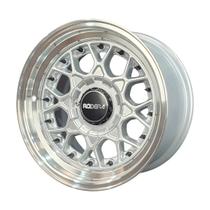 Kit 4 Rodas Aro 15x8 Rodera RS2 Flat 4x100/108 Prata Detalhe Preto RDR26 ET 25 Kit 4 Rodas Aro 15x8 Rodera RS2 Flat 4x100/108 Prata Detalhe Preto RDR26 ET 25